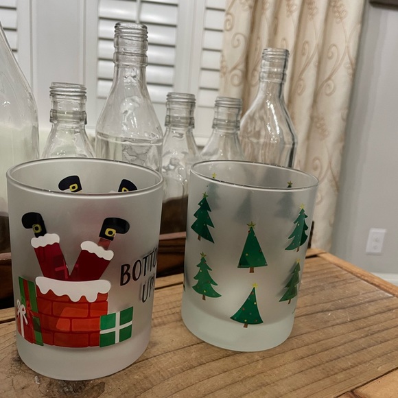 ALBERTO CULVER “CHRISTMAS PARTY ”OLD FASHION FROSTED BAR GLASSES” - Picture 5 of 7